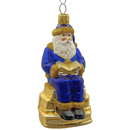 Patricia Breen Santa Reads Romeo Juliet William Shakespeare Christmas Ornament