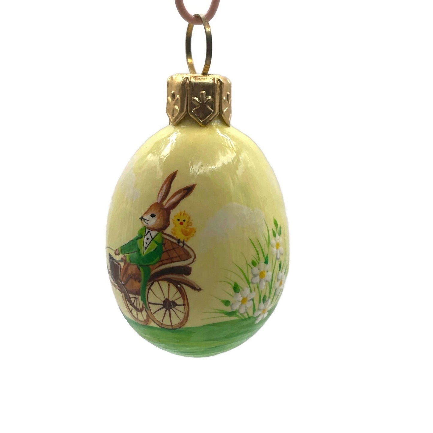 Patricia Breen Miniature Egg Surprise Rex Rides Easter Christmas Ornament 2207