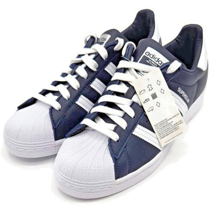 Adidas Superstar Navy Blue Stripe Leather Shoes Unisex Size 8 Shell Toe FY5864