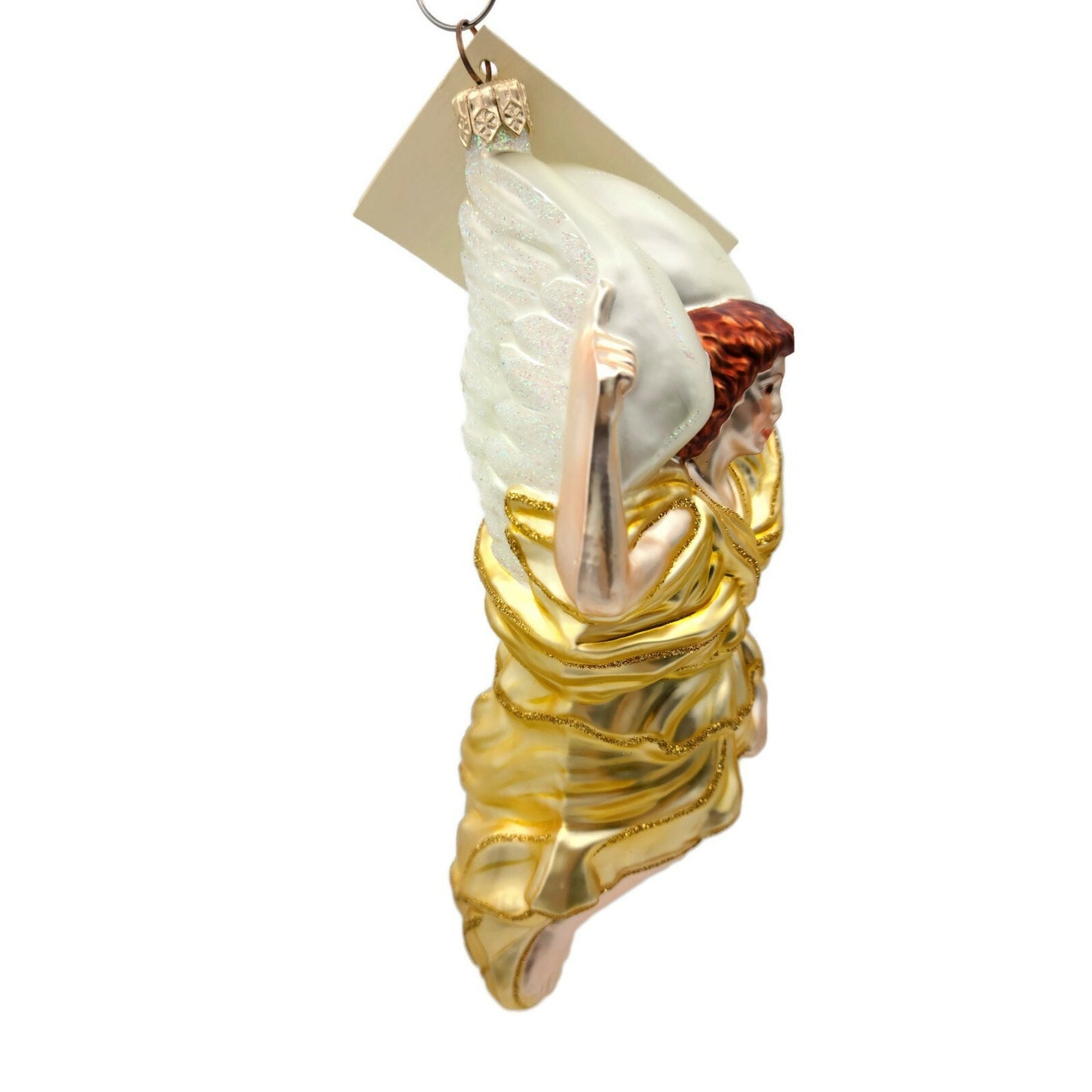 Patricia Breen Annunciation Gabriel Glittered Wings Gold Christmas Tree Ornament