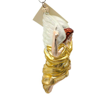 Patricia Breen Annunciation Gabriel Glittered Wings Gold Christmas Tree Ornament
