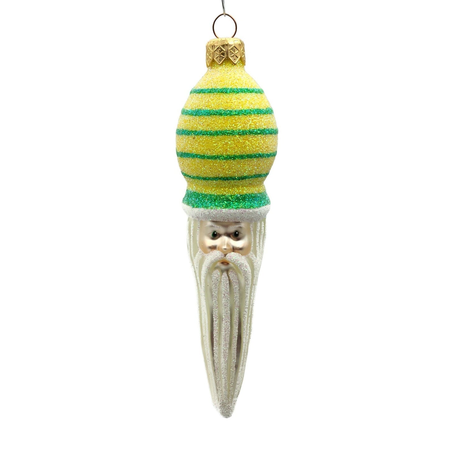 Patricia Breen Miniature Saint Petersburg Santa Striped Christmas Tree Ornament