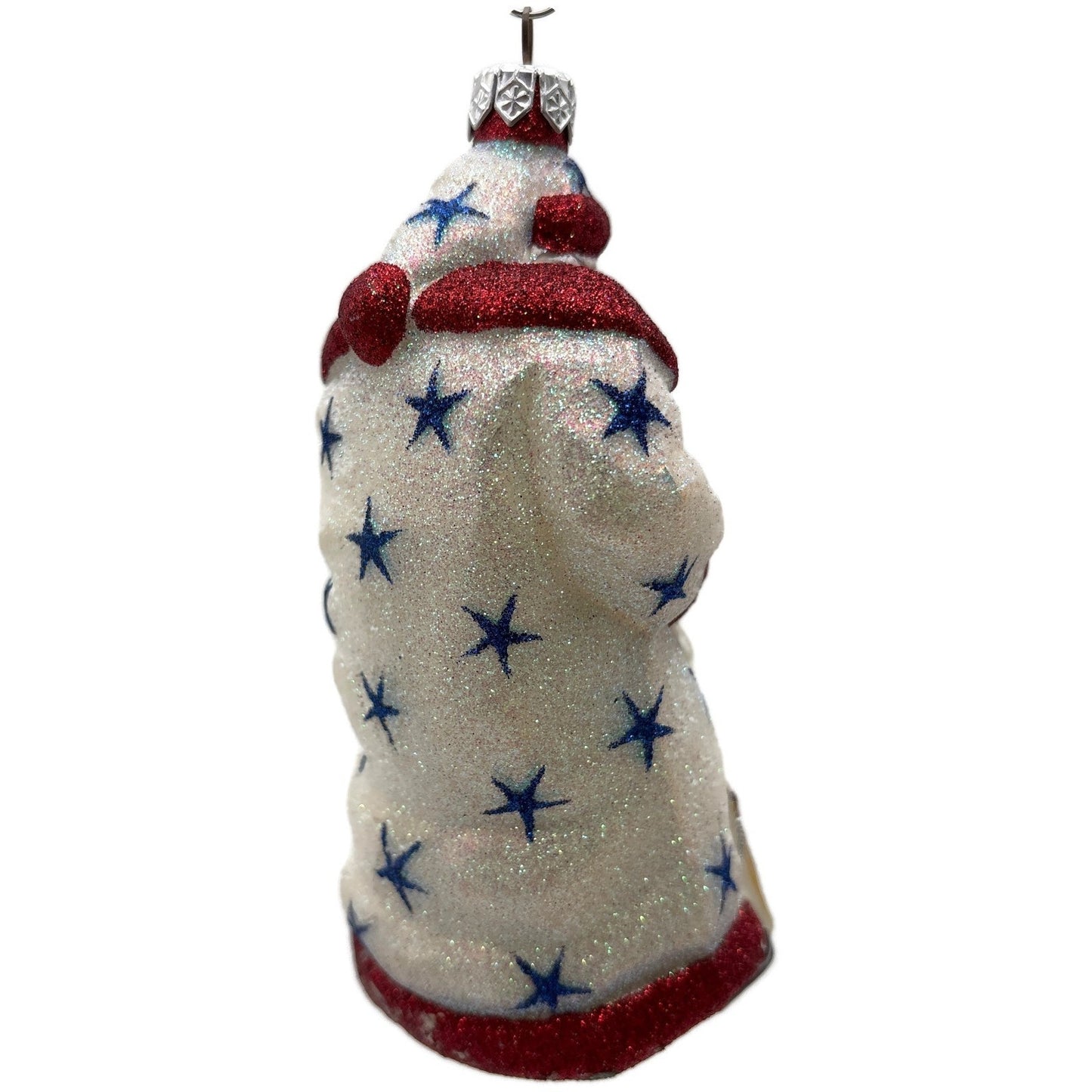 Patricia Breen Presents Pearl With Stars Patriotic Santa Christmas Tree Ornament