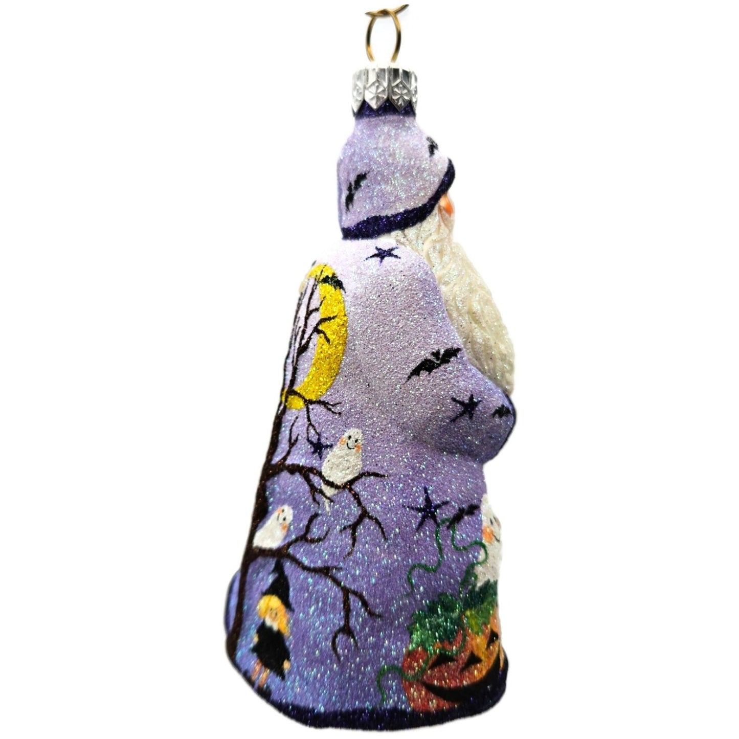 Patricia Breen Remember Me Santa Moon Purple Ghost Halloween Christmas Ornament