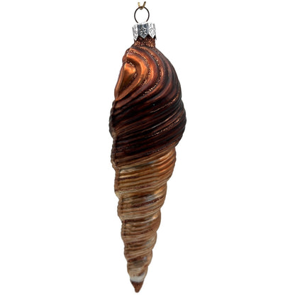 Patricia Breen Triton Santa Brown Seashell Nautical Christmas Tree Ornament