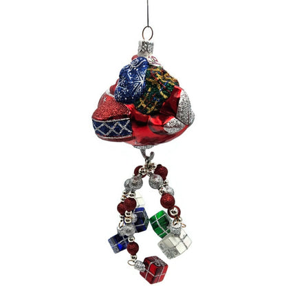 Patricia Breen Santa du Ciel Red Air Plane Travel Gifts Christmas Tree Ornament