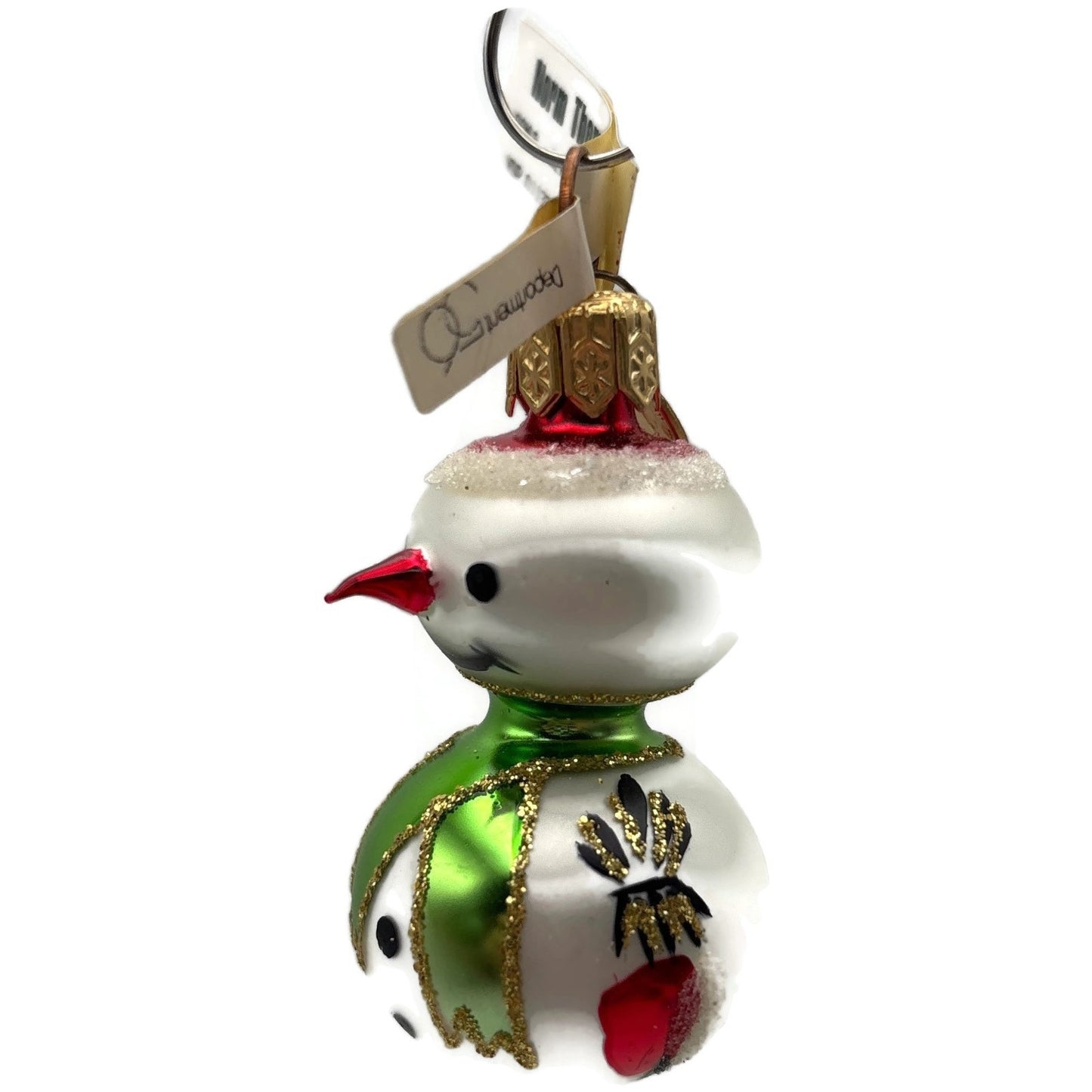 Department 56 Miniature Snowman White Poland Christmas Tree Ornament