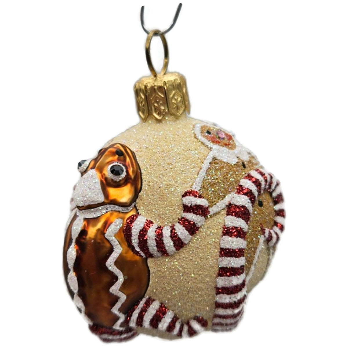 Patricia Breen For James Twice Gingerbread Chameleon Christmas Ornament 2581