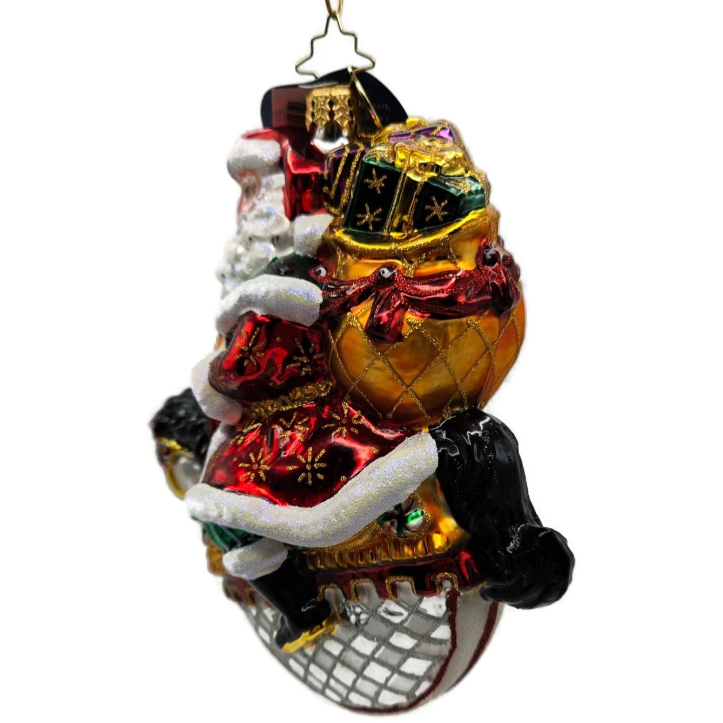 Christopher Radko Winter Rider Santa Motorcycle Christmas Ornament LE 566/925