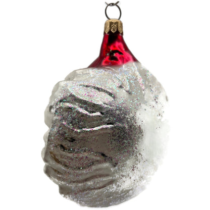 Christopher Radko Winter Wind Santa Beard Face Christmas Tree Ornament 96-121-0