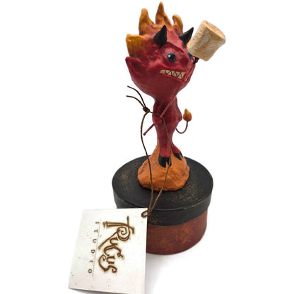 Rucus Studio Scott Smith Little Red Roaster Devil Figure Halloween Container