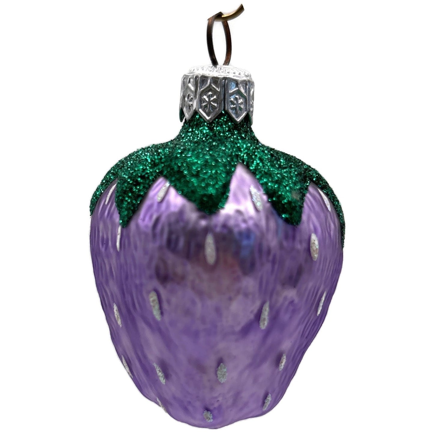 Patricia Breen Frosted Strawberry Lavender Spring Fruit Christmas Ornament CATZ