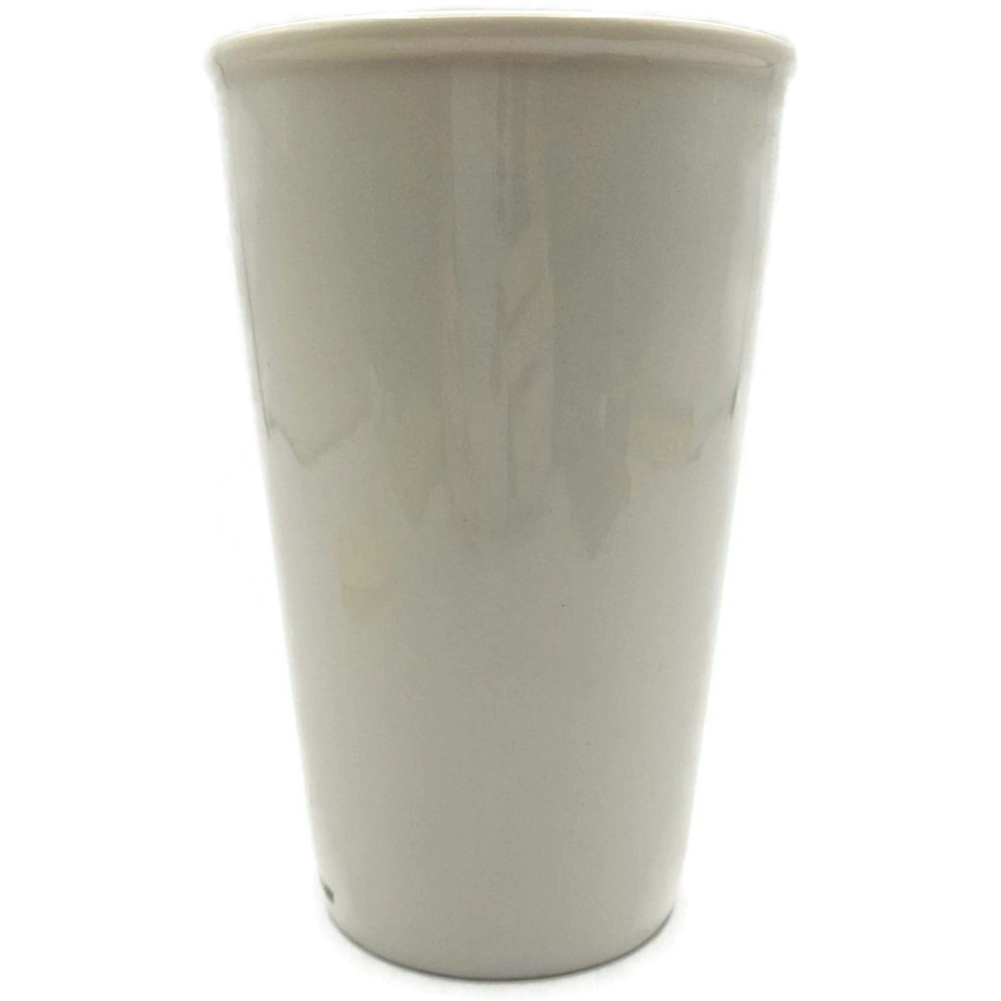 Starbucks Grande 2010 Coffee Mug White Ceramic Tall Latte Cup Barista Style