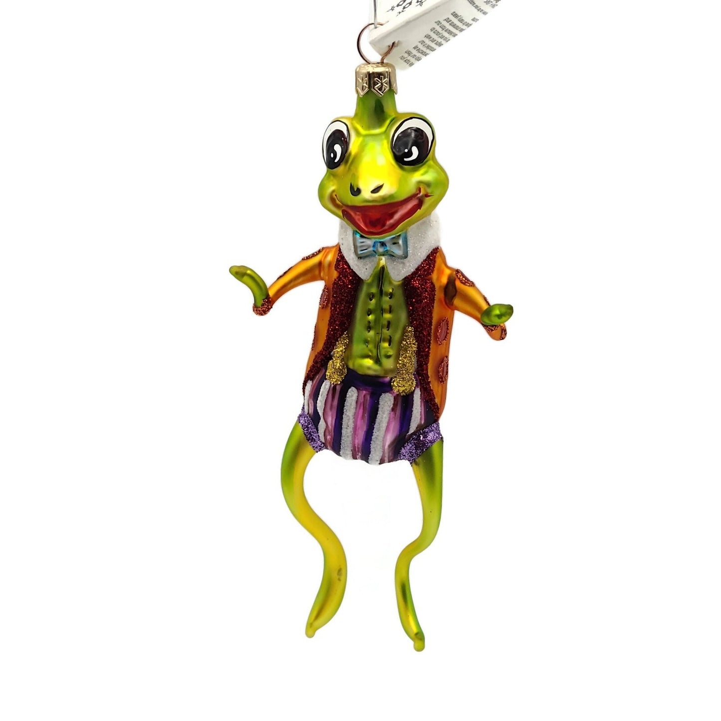 Slavic Treasures Mr Happy Hoppy Frog Halloween Tree Ornament 99-146-A-FB
