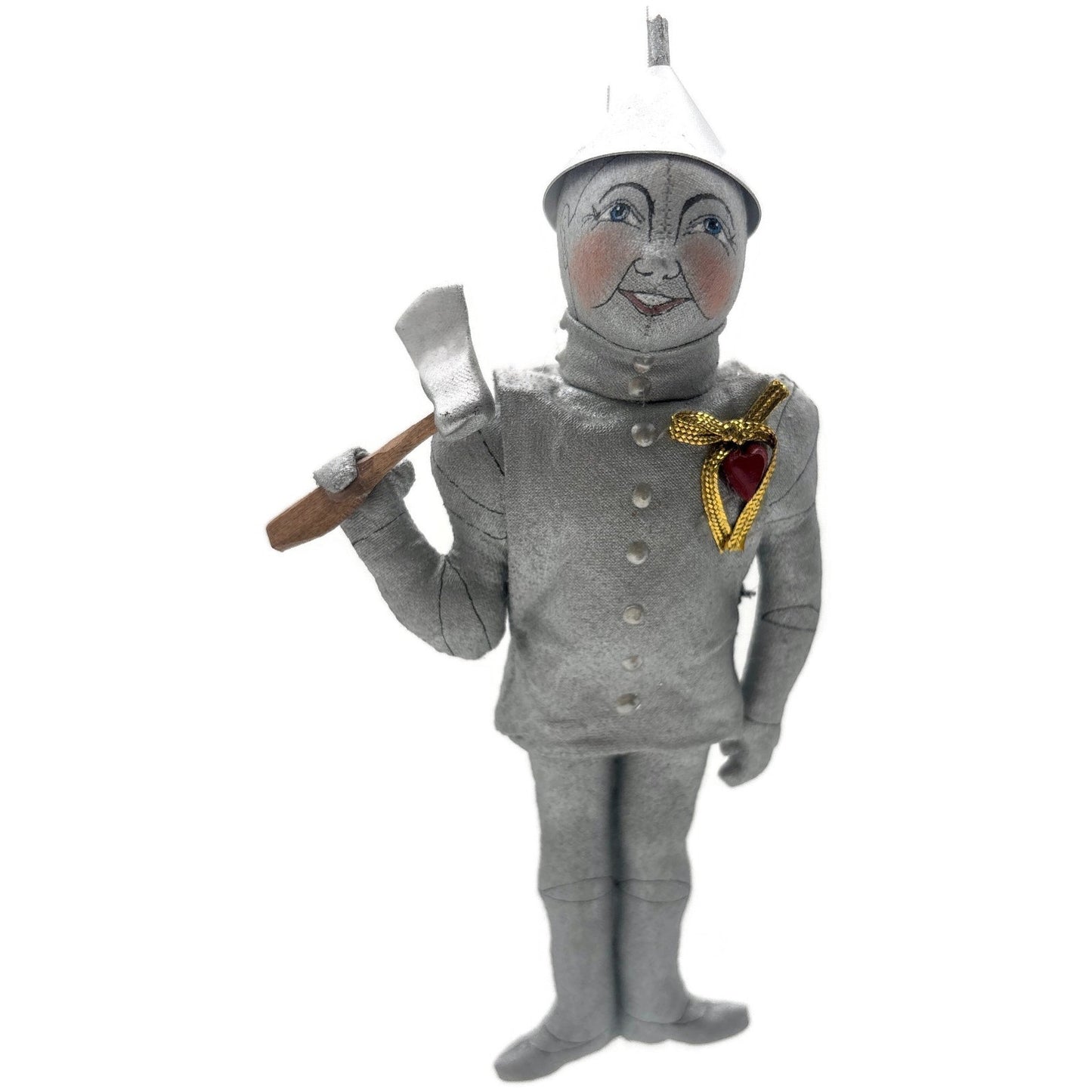 Gladys Boalt Tin Man Wizard Of Oz Handmade Fabric Christmas Tree Ornament Signed