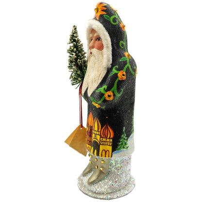 Ino Schaller Russian Fable Orange Black Paper Mache Candy Container Limited CATZ