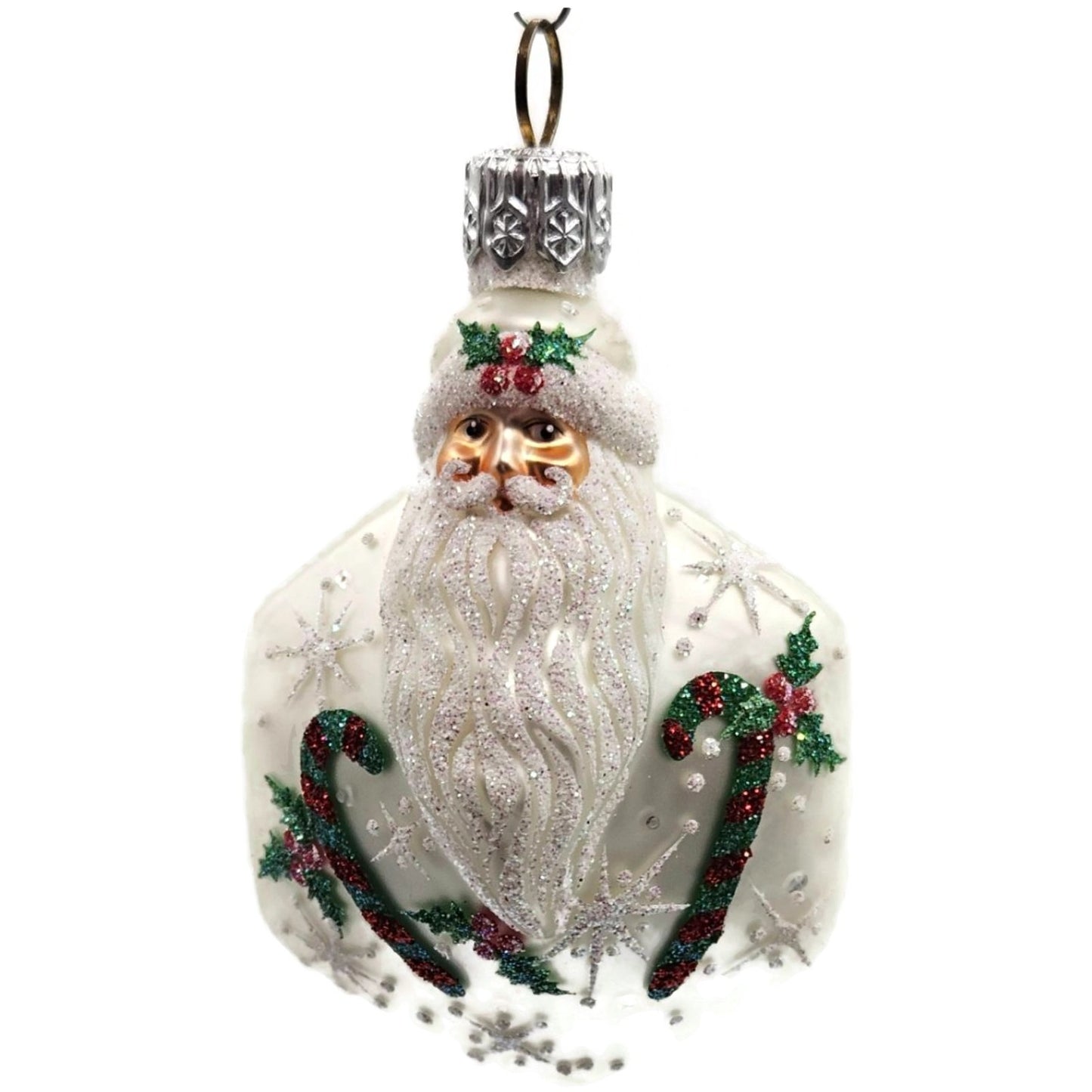 Patricia Breen Snowflake Noel Santa Claus Candy Canes Christmas Tree Ornament