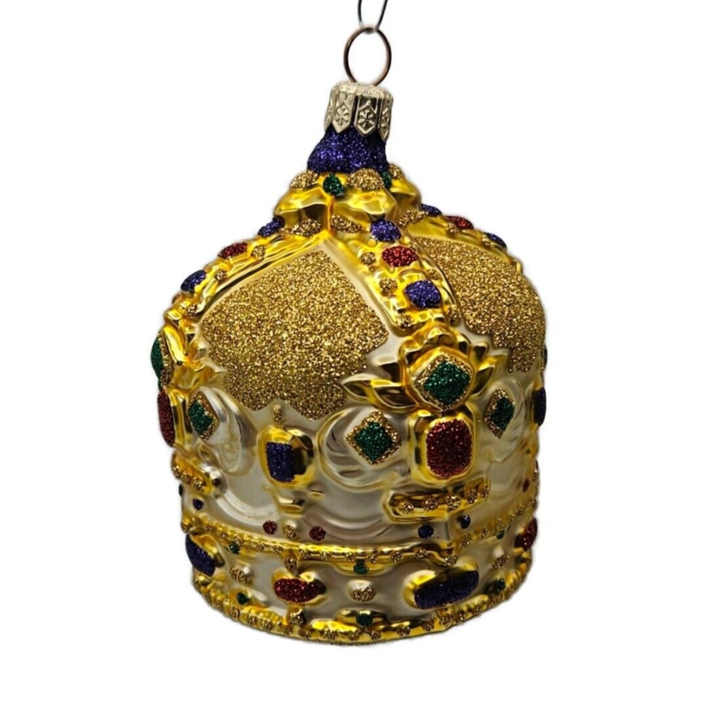 Patricia Breen Cracovian Crown Gold Glittered Christmas Holiday Tree Ornament