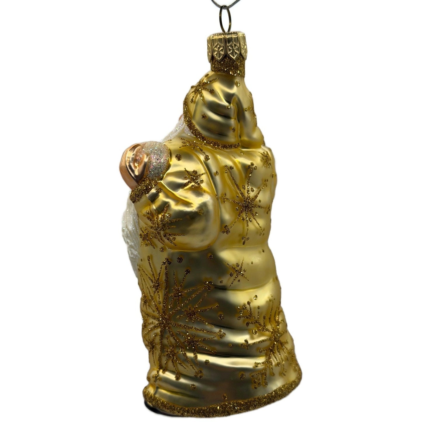 Patricia Breen Snowball Santa Claus Gold Snowflakes Christmas Tree Ornament 2256