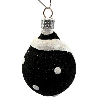 Patricia Breen Santa Ladybug Black Buttons Polka Dots Christmas Ornament 2133