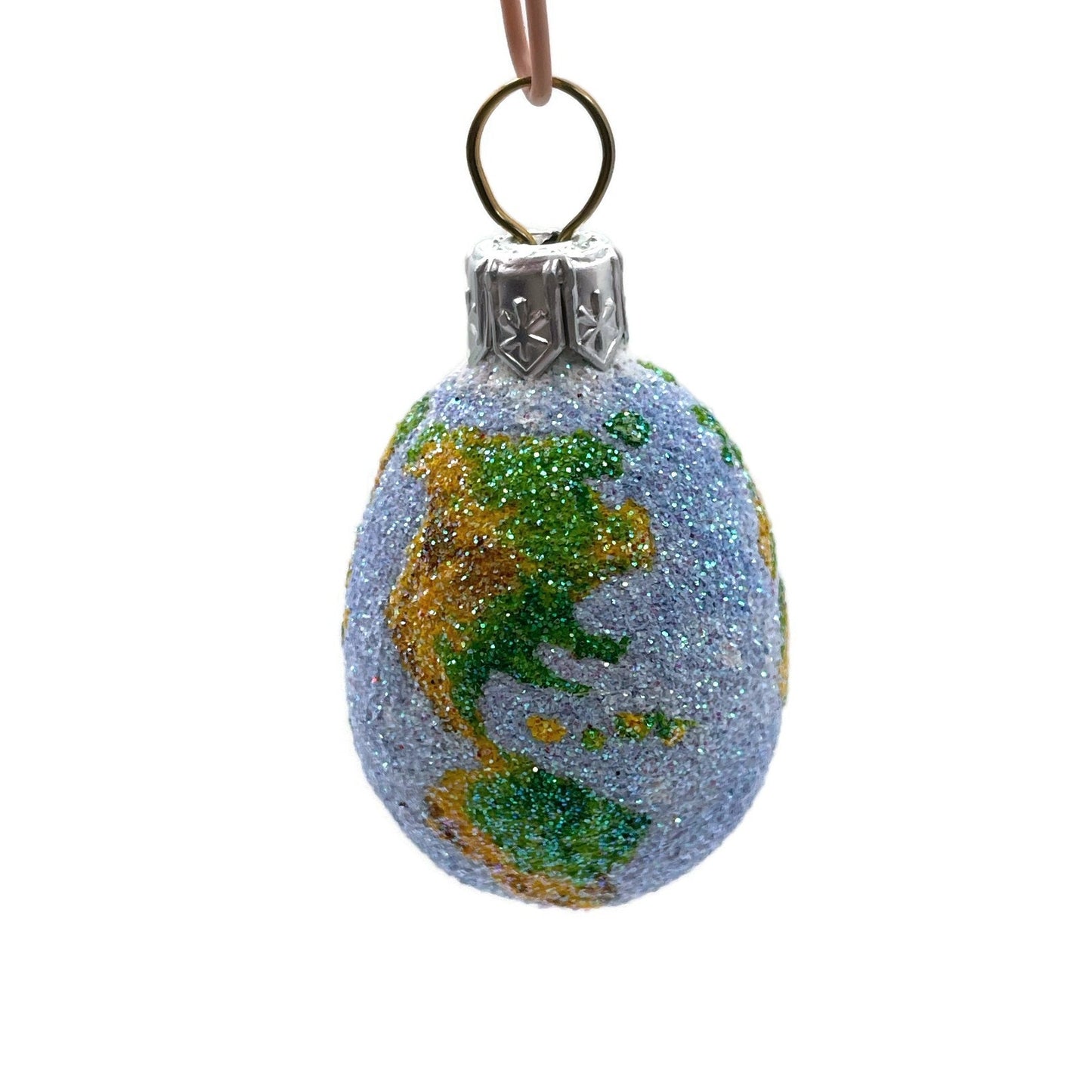 Patricia Breen Miniature Egg Worldly Earth Globe Easter Christmas Ornament 2731