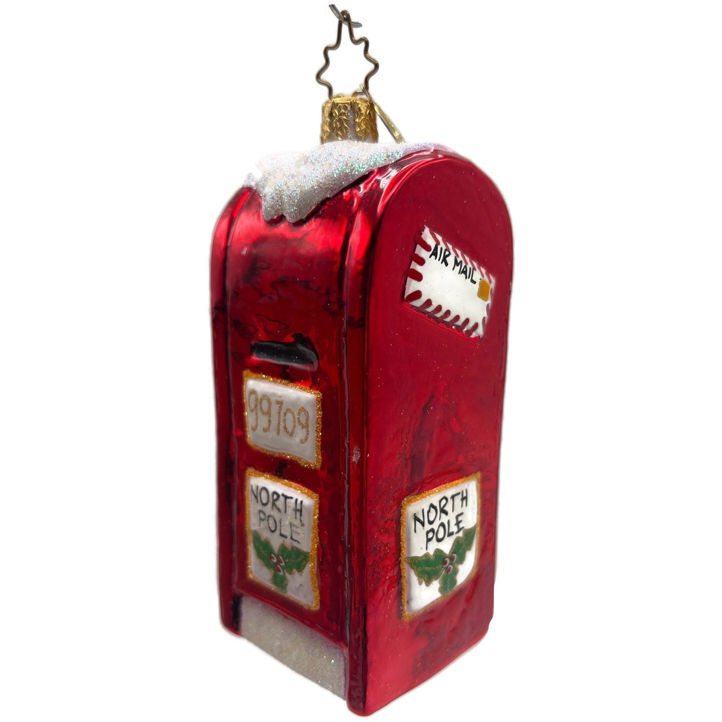 Christopher Radko Post Haste Red Mail Box Christmas Tree Ornament 1012459