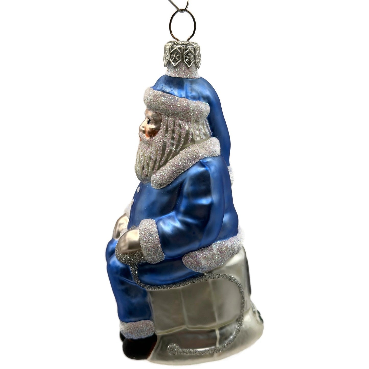 Patricia Breen Cyberspace Santa Sitting On Monitor Christmas Tree Ornament 9711