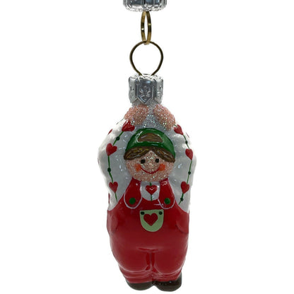 Patricia Breen Miniature Balloon Boy Hearts Valentines Christmas Tree Ornament