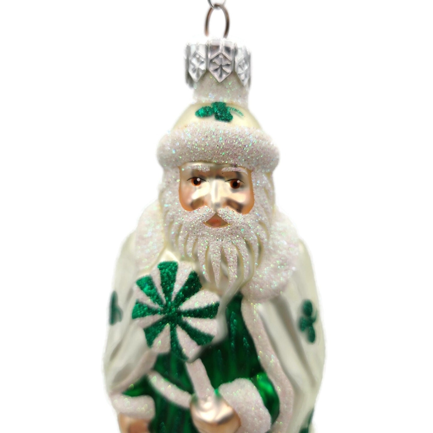 Patricia Breen Santa of the North Shamrocks St Patricks Day Christmas Ornament