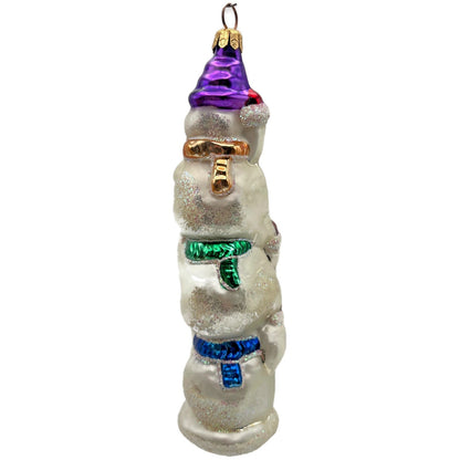 Christopher Radko Snowtem Pole Snowman Christmas Tree Ornament 96-155-0