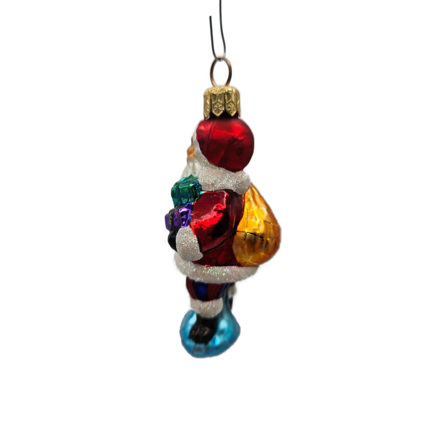 Christopher Radko Santa Joy Gem Gifts Glass Christmas Tree Ornament 99-973-0