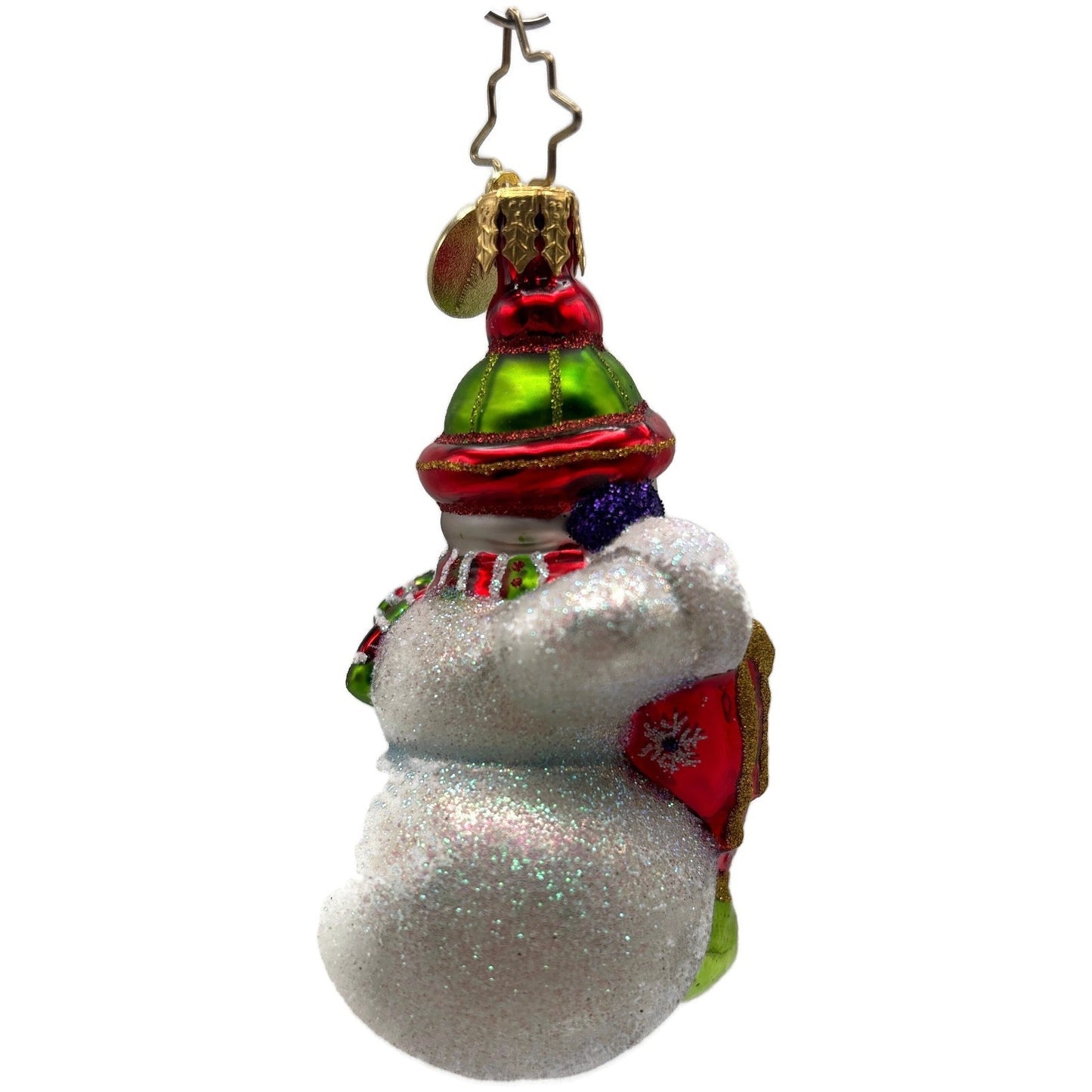 Christopher Radko A Year To Give Gem Snowman Glass Christmas Ornament 1018368