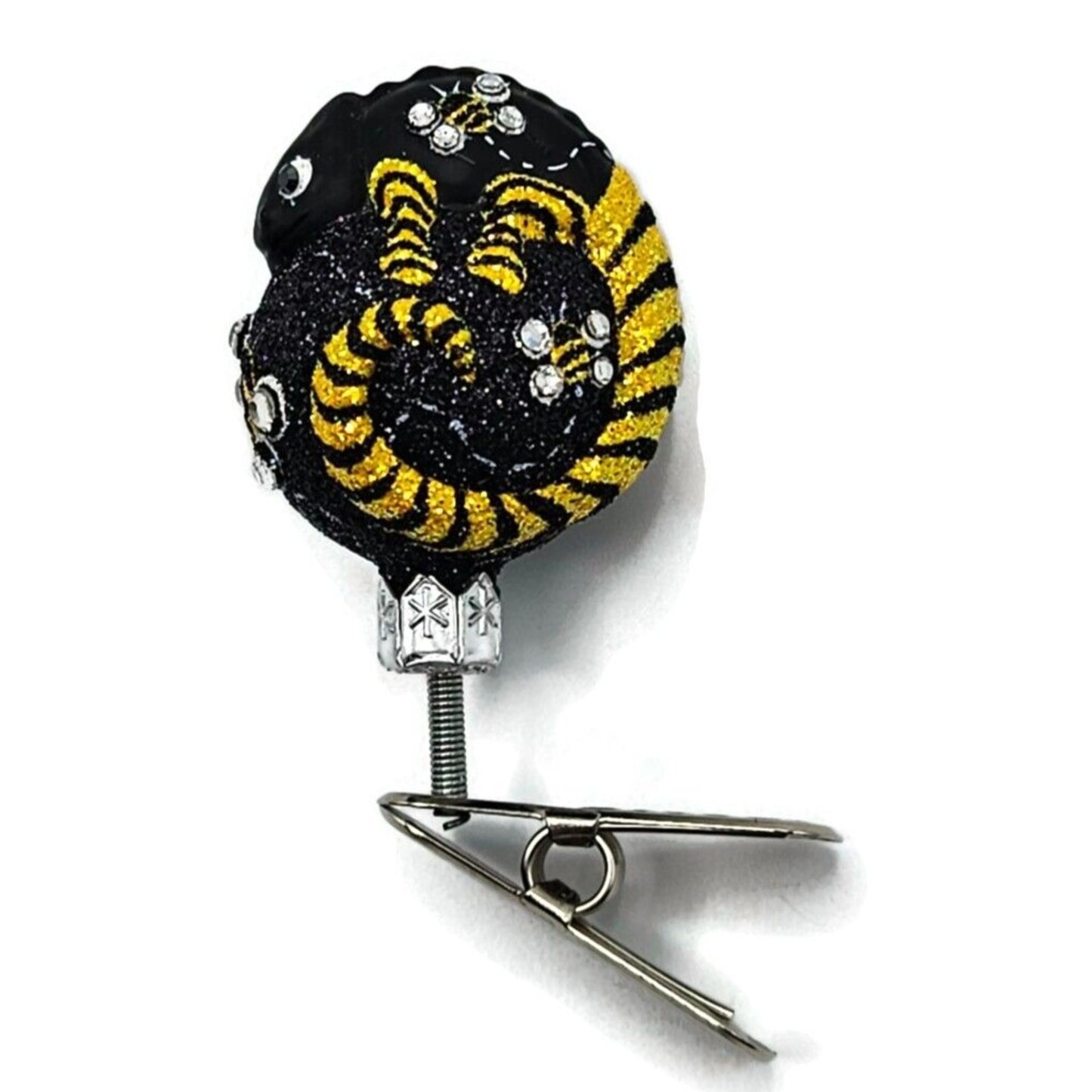 Patricia Breen Ultra Miniature Chameleon Crystal Wings Bees Clip Ornament 2550