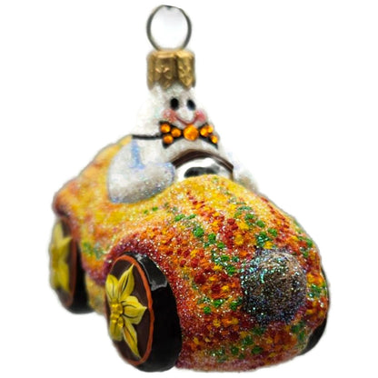 Patricia Breen Halloween Hybrid Orange Gourd Ghost Glass Christmas Ornament 3011