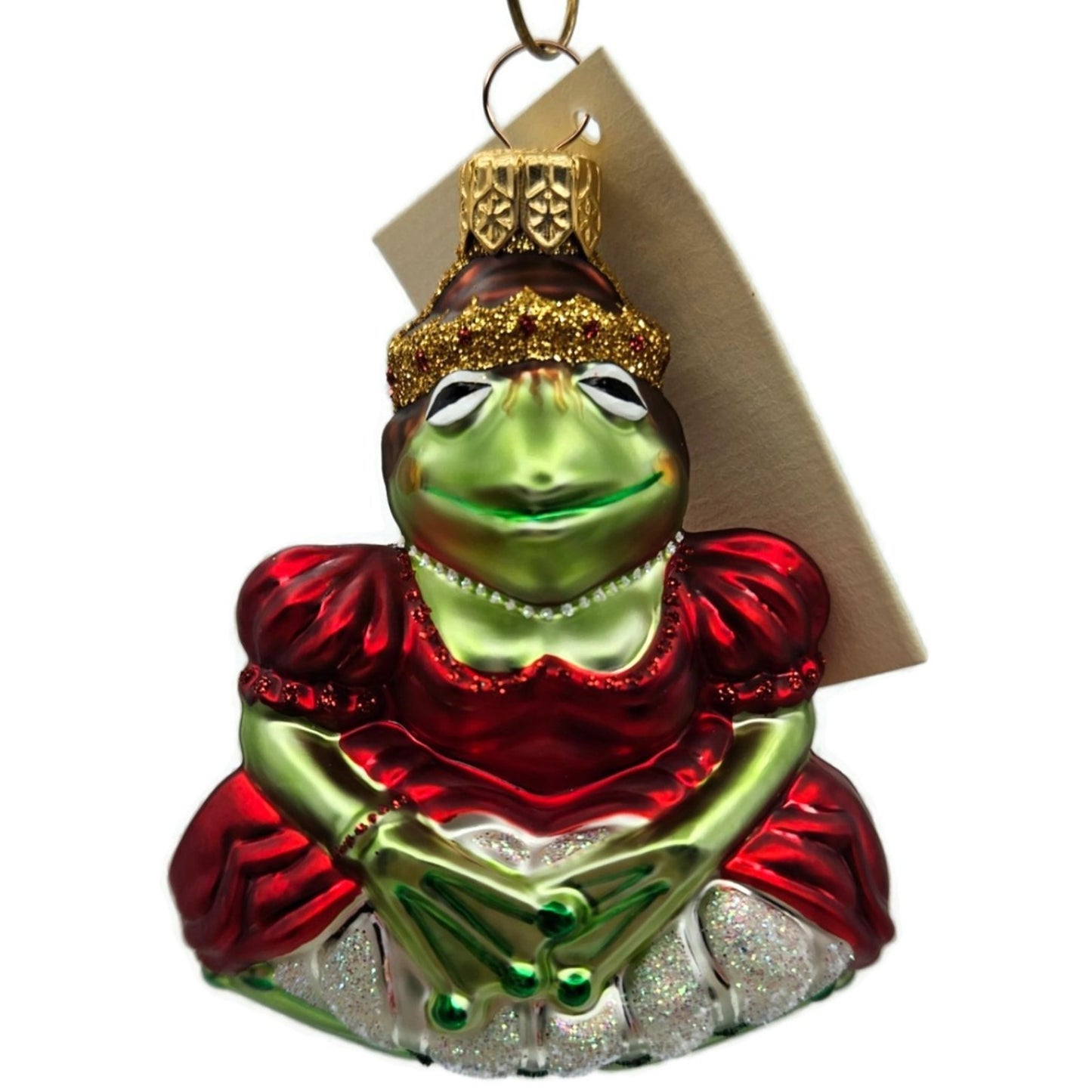 Patricia Breen Josephine Frog Queen Red Green Animal Christmas Tree Ornament
