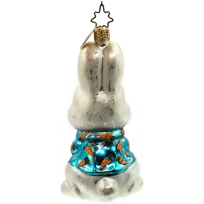 Christopher Radko Chester Easter Bunny Holiday Glass Ornament 1010075