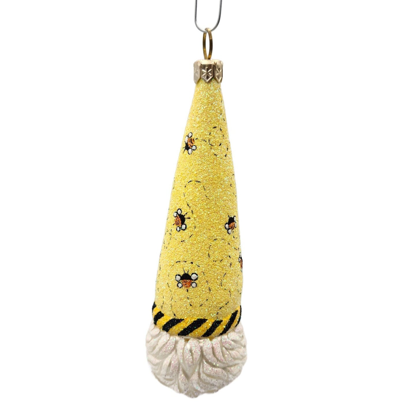 Patricia Breen Winter Sage Bee Beeskep Santa Head Spring Christmas Ornament 2655