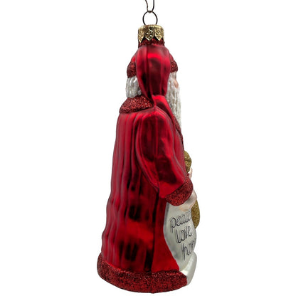 Patricia Breen Gift of the Season Red Gold Santa Claus Christmas Tree Ornament