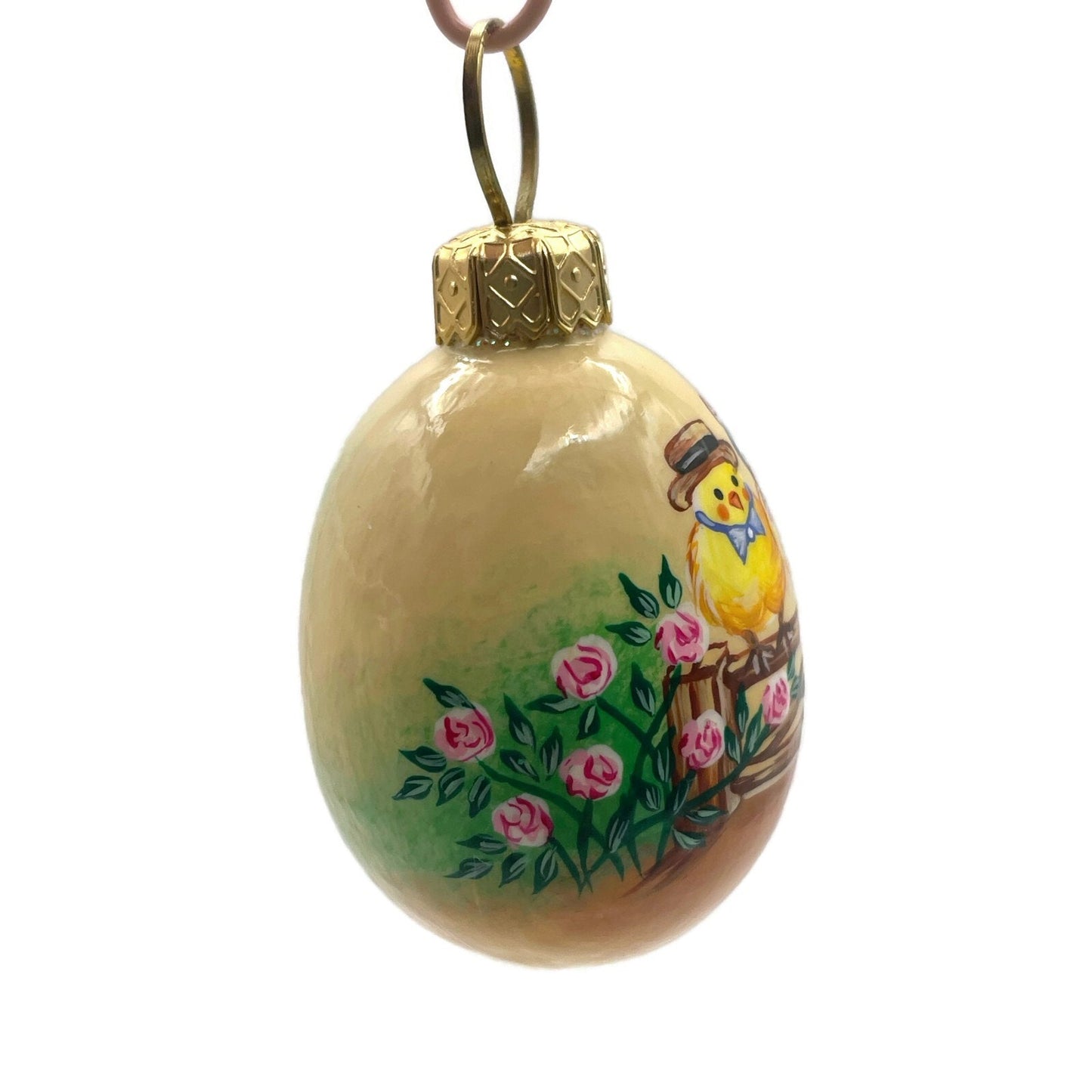Patricia Breen Miniature Egg Surprise Meet the Peeps Glass Easter Ornament 3310