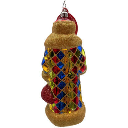Christopher Radko Russian Harlequin Santa Claus Christmas Tree Ornament 3011318