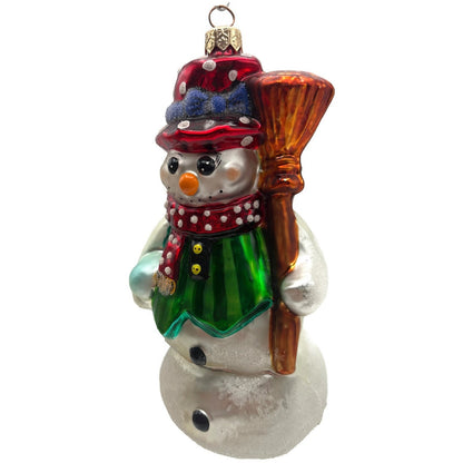 Christopher Radko Dressed to Chill Snowman Christmas Tree Ornament 98-196-0