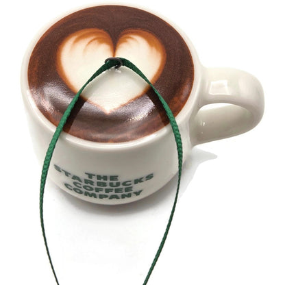 Starbucks Ceramic Mini Cup Coffee Mug Christmas Tree Ornament Heart New 2025