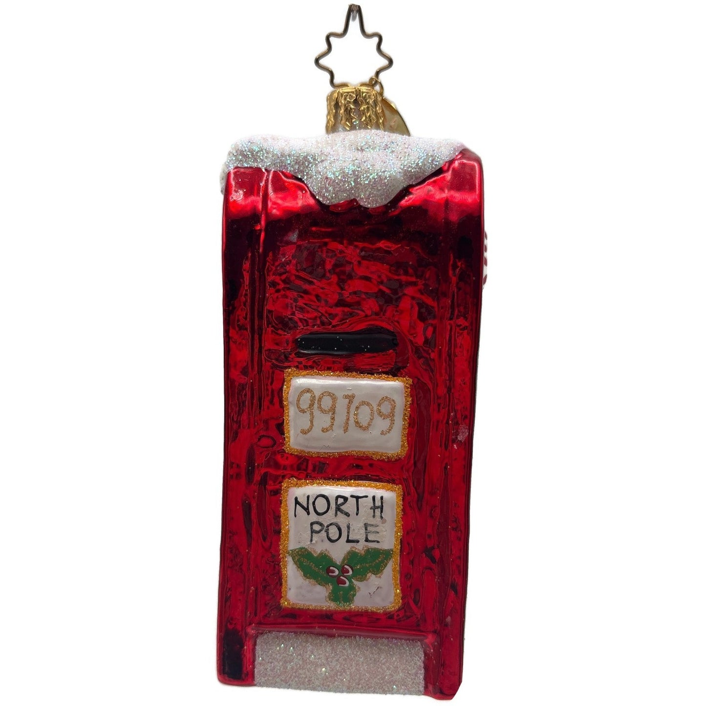 Christopher Radko Post Haste Red Mail Box Christmas Tree Ornament 1012459