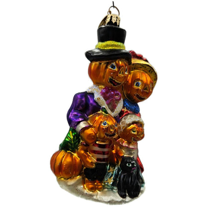 Christopher Radko The Patch worthies Orange Pumpkin Halloween Ornament 01-0518-0