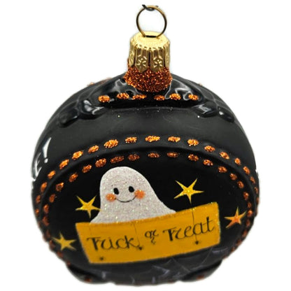 Patricia Breen Journey With Me Black Pumpkin Stars Halloween Christmas Ornament