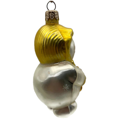 Patricia Breen Snowbaby Yellow Snowflakes Snowman Christmas Tree Ornament