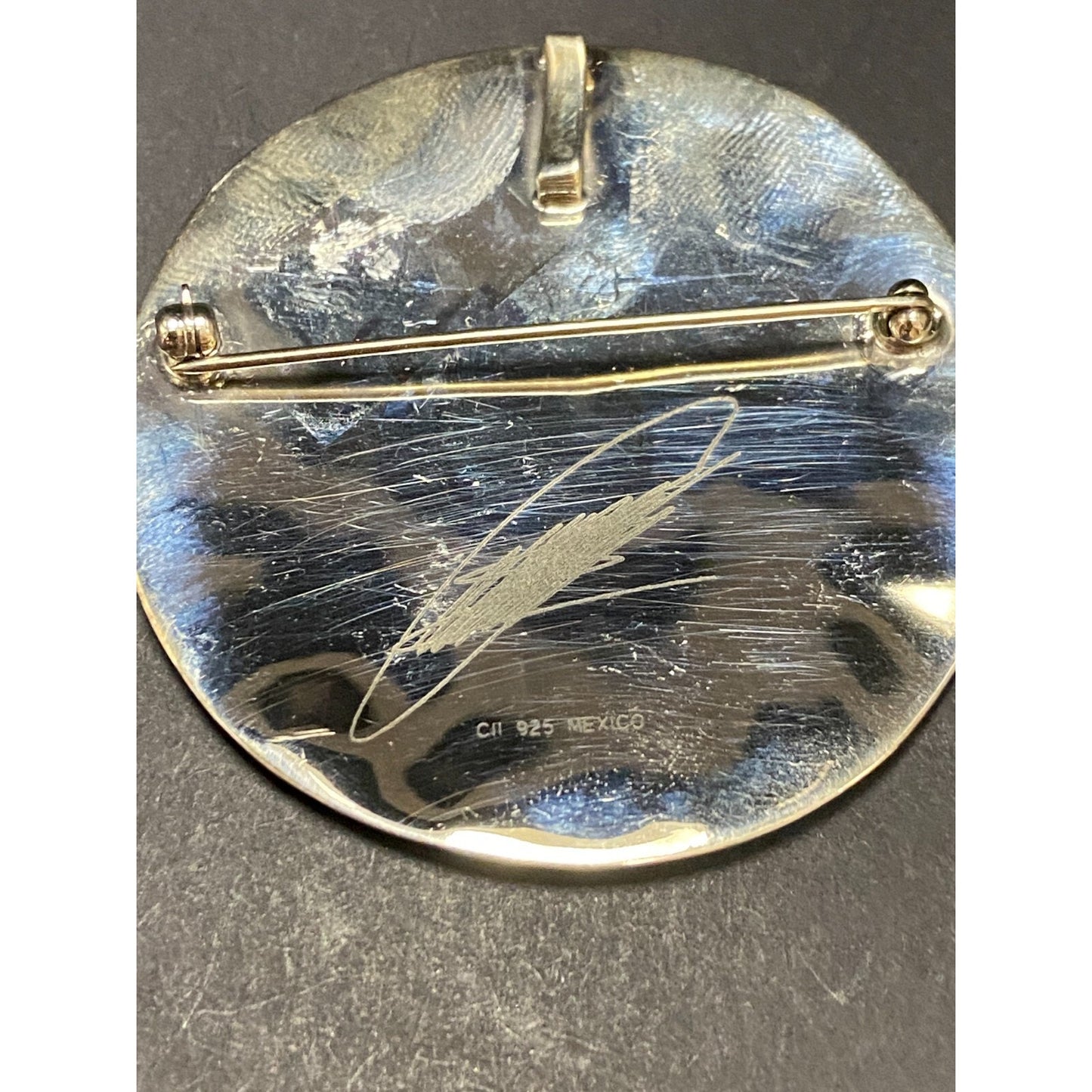 CII Ernesto Rodriguez Ocampo Stylized Sun Brooch Pendant 925 Sterling Silver