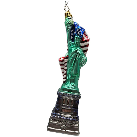 Christopher Radko Lighting The Way Statue Of Liberty Patriotic Ornament 0109320