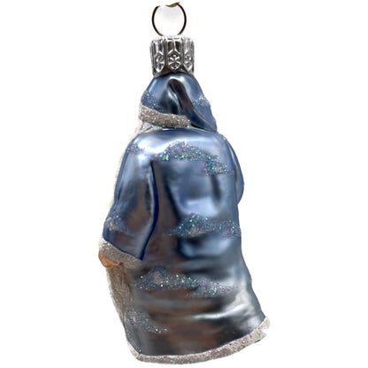 Patricia Breen Ornamental Santa Angels Light Blue Clouds Christmas Tree Ornament