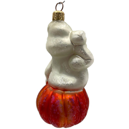 Christopher Radko Jack N Spook Ghost Pumpkin Bat Halloween Ornament 99-165-0